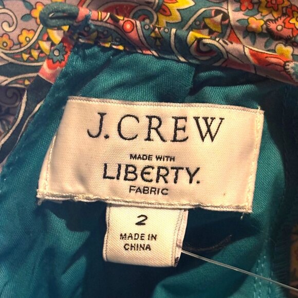 $248 NWT J. CREW Liberty of London Giorgia Duke Print Midi Dress 2 Mosaic Floral - Picture 6 of 8